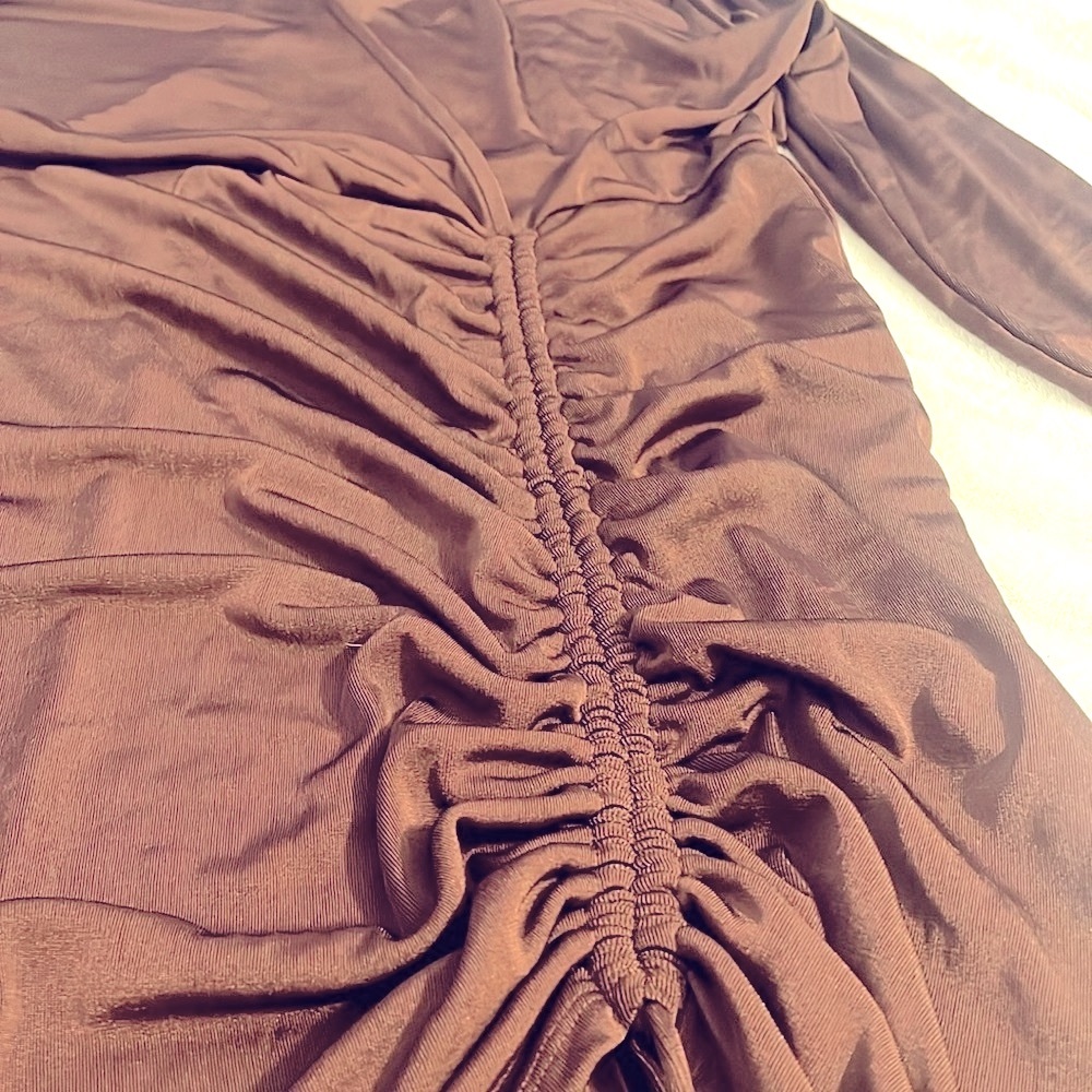 Nina Parker Macys Chocolate dress 3X New with tags